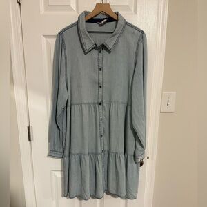 Serra Light Blue Denim Dress